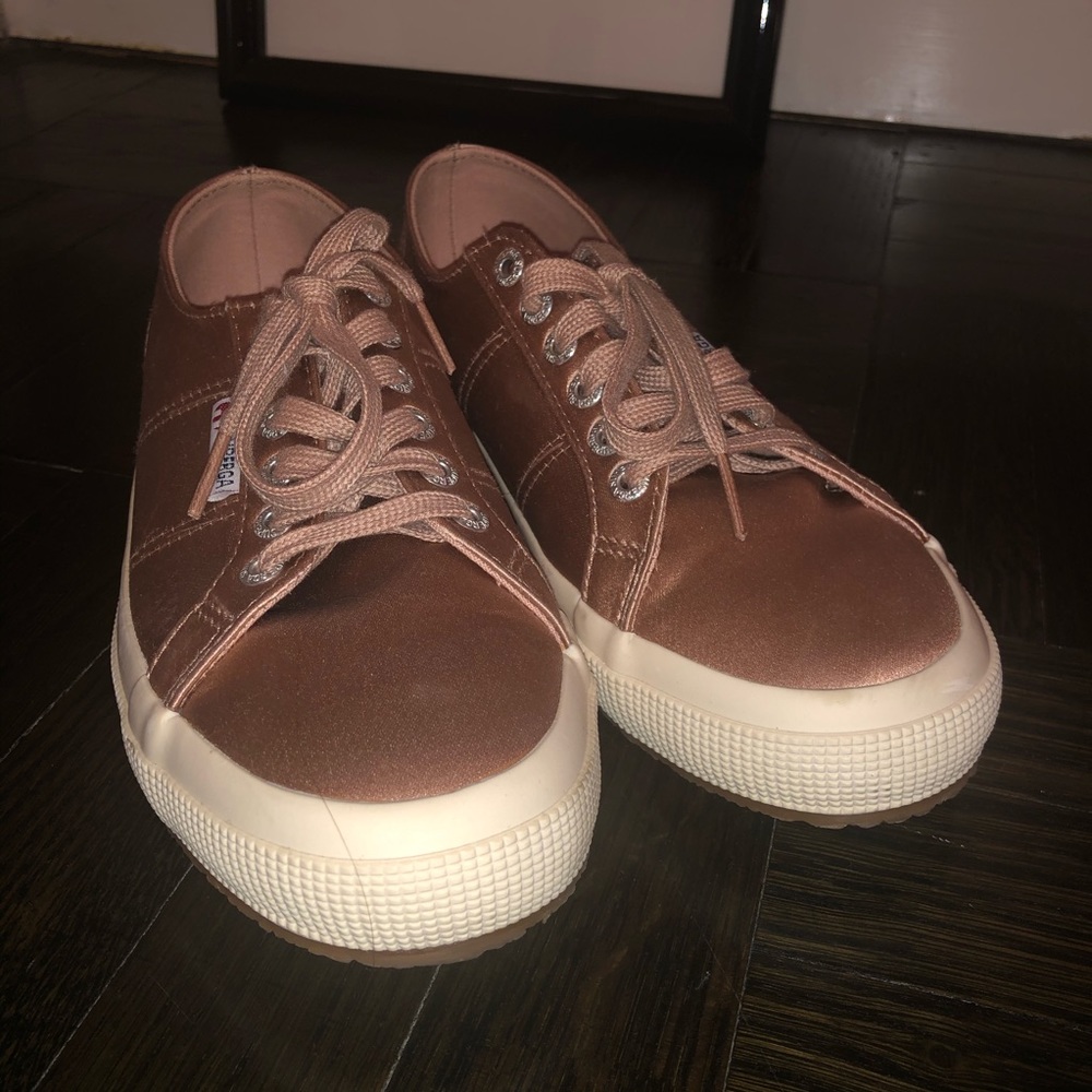 Satin Superga Low Top Sneakers